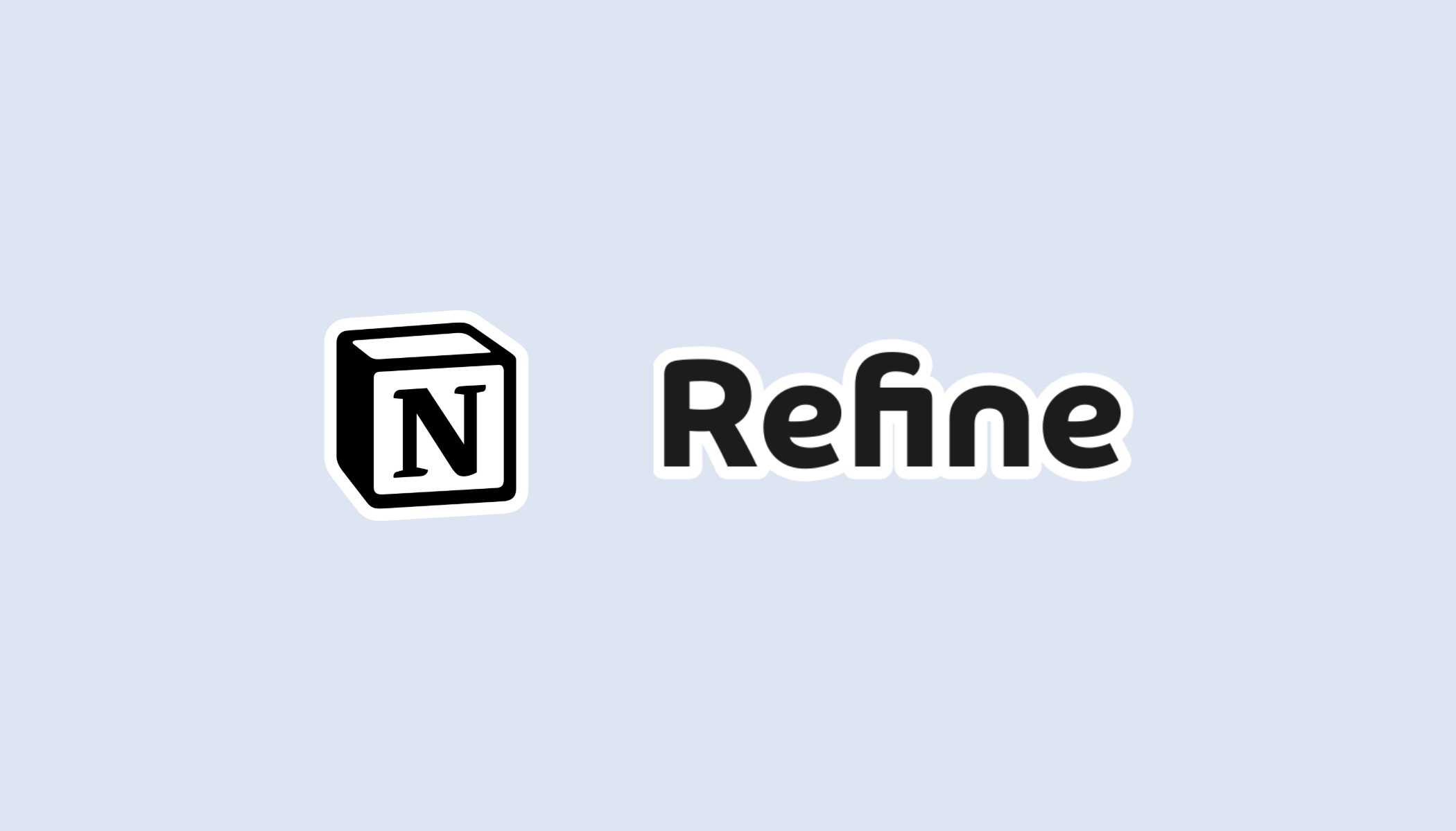 The Notion logo next to the word “Refine” in bold rounded lettering.